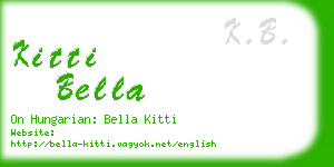 kitti bella business card